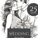 Wedding Coloring Pages, Printable Coloring Sheets, Instant Download PDF ...