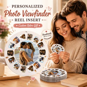Inserto de carrete para visor de fotos personalizado: regalo retro personalizado