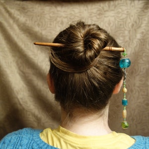 Beaded Hair-sticks, OOAK