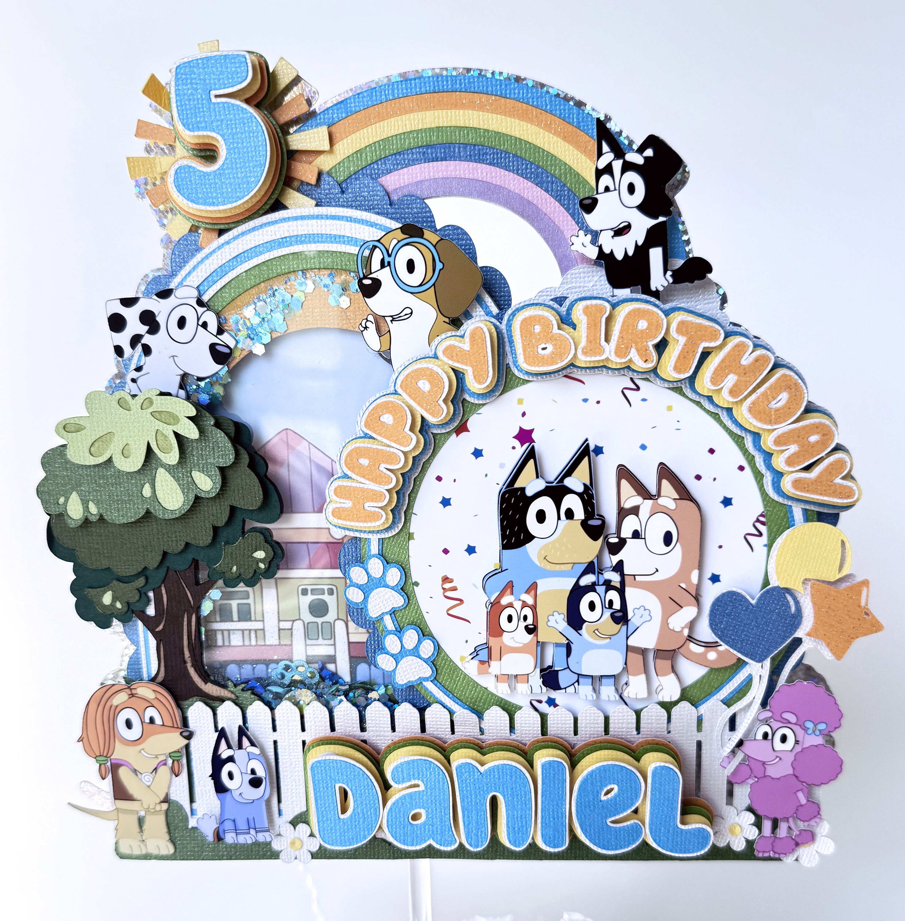 Inspired Dog Cake-topper Shaker