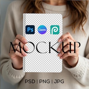 AOP Hardcover Notebook Mockup PSD Canva Blank Notebook Journal Mockups JPG | Journal Mockup | Journal Canva Mockup | Boho Journal Mockup