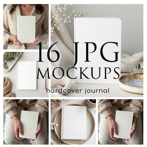 Hardcover Journal Mockup BUNDLE | 16 JPG Mockups (Digital Download)