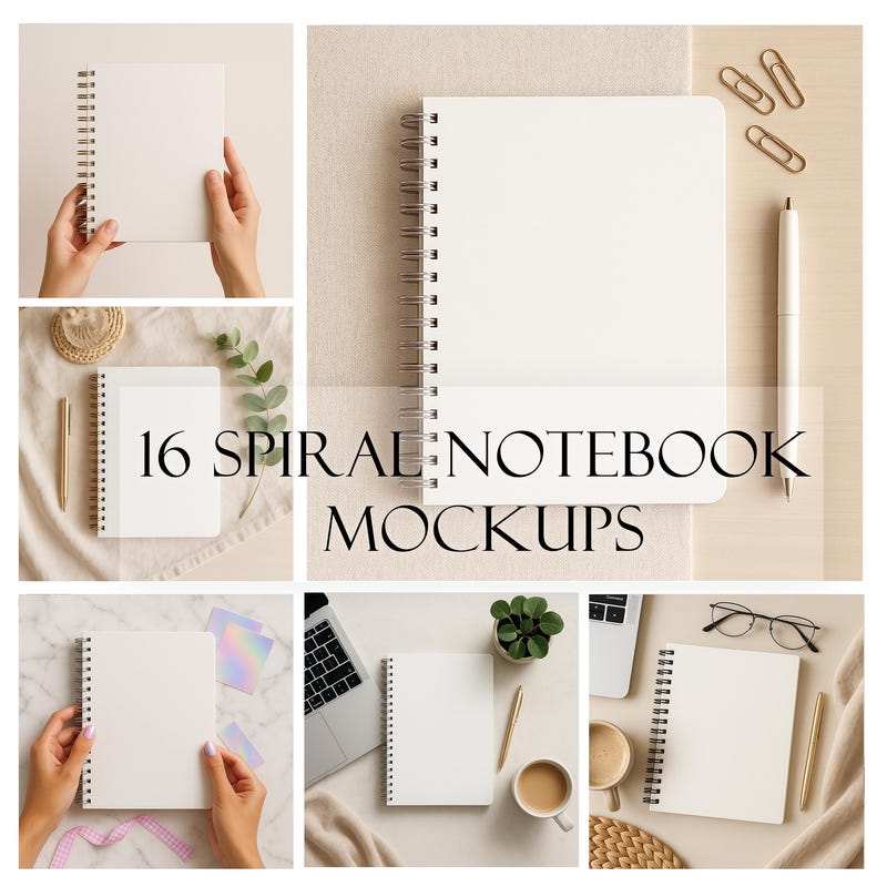 Blank Spiral Notebooks - Etsy