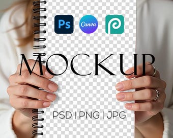 Spiral Notebook Mockup | PSD, PNG, JPG Files