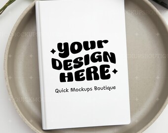 Hardcover Journal Mockup | Blank Notebook (JPG Digital Download)