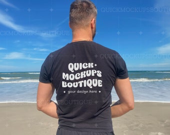 Gildan 64000 T-Shirt Mockup Strand Vibe (PNG Digital Download)