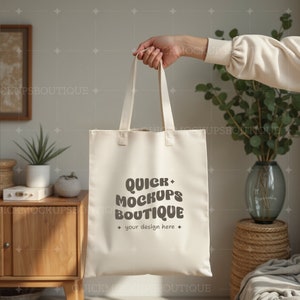 Canvas Tote Bag Mockup, Customizable Canvas Tote Mock Modern Canvas Tote Mockup Premium Canvas Bag Mock Canvas Tote Lifestyle Mockup
