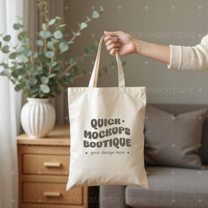 Canvas Tote Bag Mockup, Customizable Canvas Tote Mock Modern Canvas Tote Mockup Premium Canvas Bag Mock Canvas Tote Lifestyle Mockup