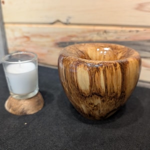 Aspen Wood Candle Holder