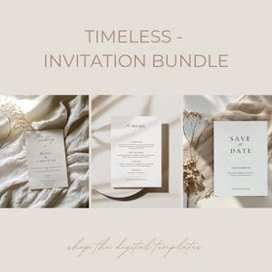 Modèle I Mariage - Ensemble d'invitations I élégant et minimaliste