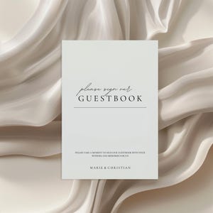 Modello I Matrimonio - Segno del libro degli ospiti I elegante e minimalista