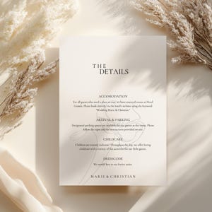 Modello | Pannello dei cocktails signature di matrimonio | elegante & minimalista