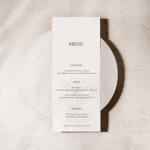 Modello | Pannello dei cocktails signature di matrimonio | elegante & minimalista