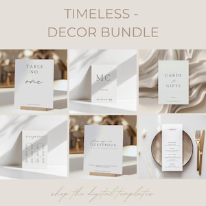 Modèle I Mariage - Pack Décoration I élégant et minimaliste