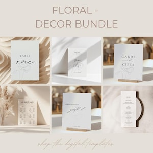 Template I Wedding - Decor Bundle I floral