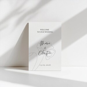 Template | Matrimonio – Pannello "Love Story" | elegante e minimalista
