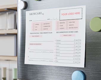 Customized Client Treatment Post-it® Note Pads - Custom Client Home Care Post-it® Note Pads - Esthetician Client Prescription Pads -