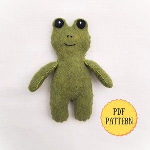 Woodland Felt Frog PDF Pattern