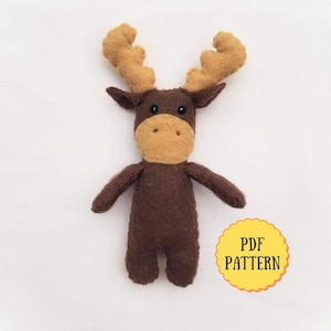 Woodland Felt Moose PDF Pattern