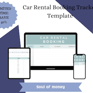 Car Rental Booking Tracker Template | Printable & Digital Planner | Vehicle Rental Log | Travel Car Hire Schedule PDF | A4 A5 US Letter