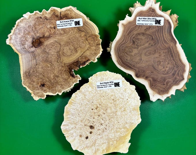 Set of Different Types of Wood 3 Pcs. Burl Wood. Live Edge Wood. Burls ...