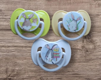 Reborn baby Doll Magnetic Dummy Pacifier soother reborns dolls accessories bunny rabbit