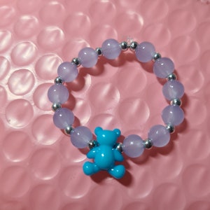 Handgemachte Reborn Puppen Armbänder mit Charms, Reborns Glasperlen, Puppenschmuck Bild 2