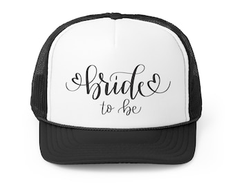 Bride to be Hat, Bride Trucker Cap, Wedding Hat, Bridal Hat, Bachelorette Hat, Gifts for Her