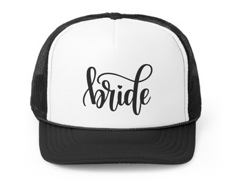 Bride Hat, Bride Trucker Cap, Wedding Hat, Bridal Hat, Bachelorette Hat, Gifts for Her