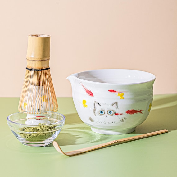 妻の作った 抹茶茶碗 陶芸 水玉模様 病める時もわりと元気だった息子の茶碗 妻の作った 抹茶茶碗 陶芸 水玉模様 病める時もわりと元気だっ