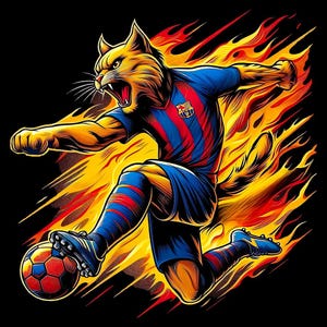 PNG JPG de alta calidad - Arte gráfico del FC Barcelona - El Fútbol Catalán - Descarga digital deportiva - Diseño divertido no oficial
