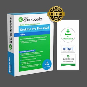 QuickBooks Desktop Pro Plus 2024 No Payroll Included Latest US Updatable Version For Managing and Accounting Business image 1