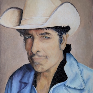 Bob Dylan | Oil Portrait Art Print | Hand Painted | Bob Dylan Art | Artistic Home Decor | A Complete Unknown