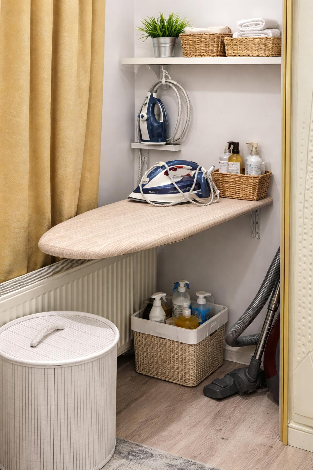 Wall Mounted Folding Ironing Board, Murphy Ironing Board, Hidden ...