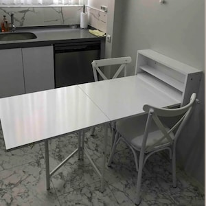 Wall Mounted Folding Smart Kitchen Table, Space-saving Practical Table ...