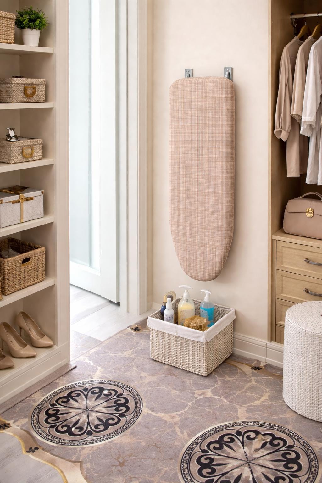 Wall Mounted Folding Ironing Board, Murphy Ironing Board, Hidden ...