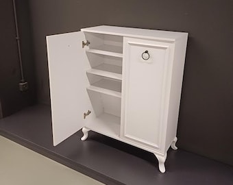 Wooden Shoe Cabinet, Shelved Shoe Cabinet,  Covered Shoe Cabinet, Modern Shoe Cabinet