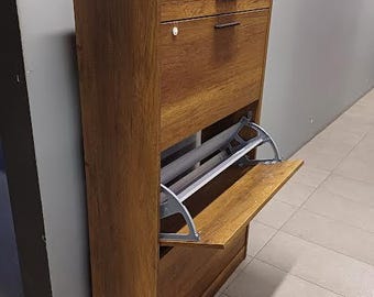 Wooden Shoe Cabinet with Drawer, Drawer with Shoe Cabinet, Drop Cap Shoe Cabinet, Shoe Rack, Modern Shoe Rack