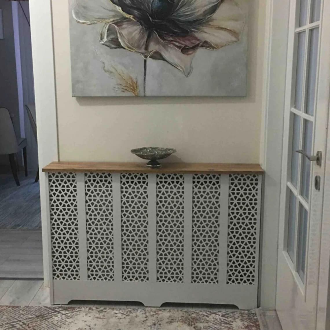Wooden Radiator Concealing Drawer, Radiator Storage Cabinet, Radiator ...