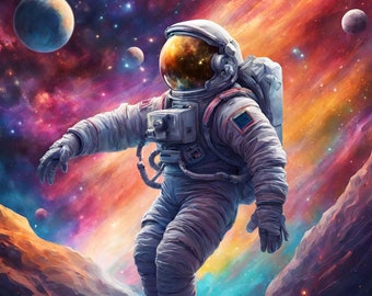 Astronaut digital art print