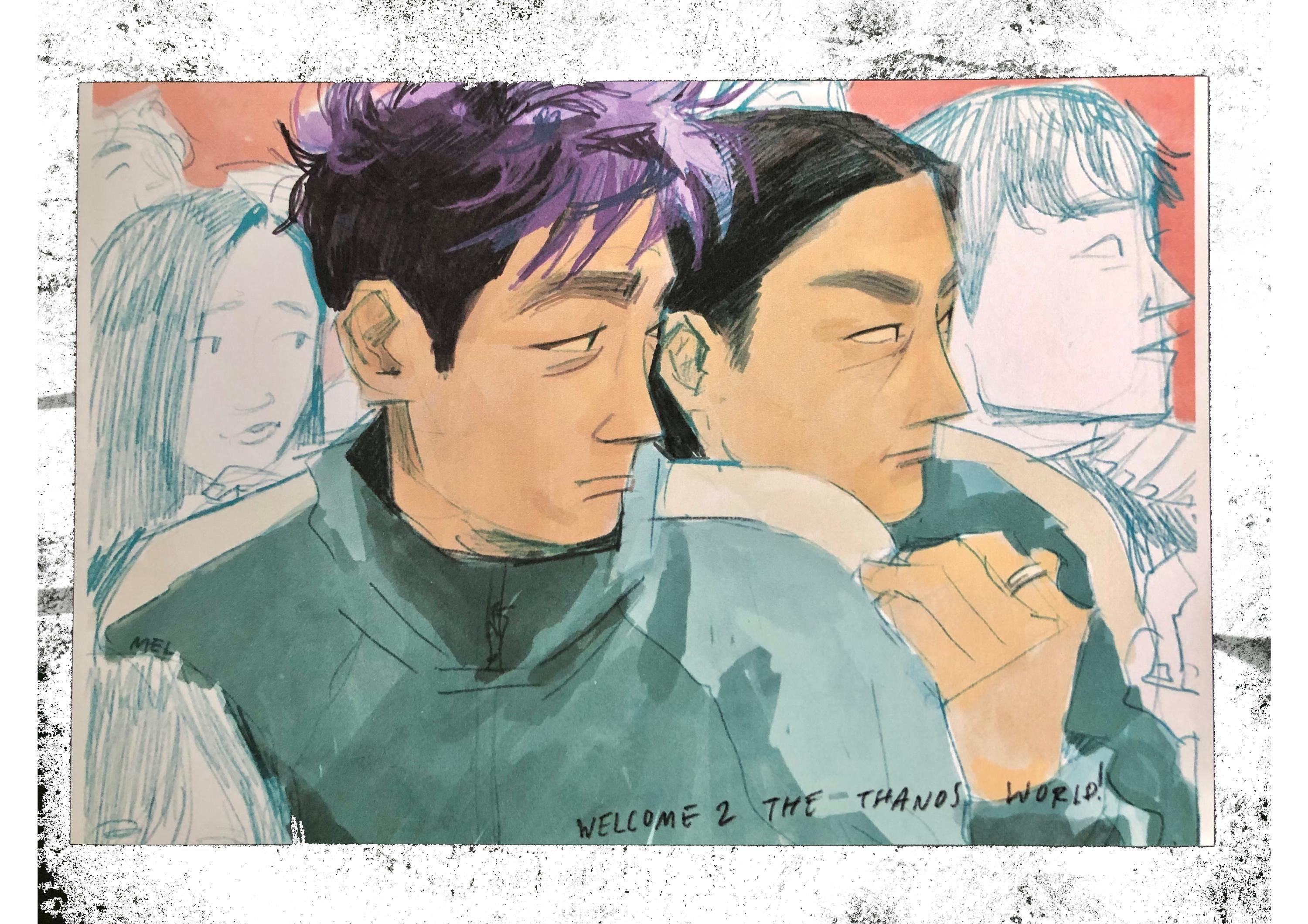A5 Squidgame Thanos and Namgyu print