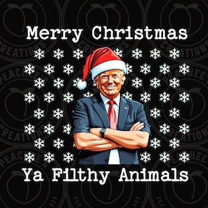 Trump Png, Trump 2024 Png, Donald Trump Png, Trump Shirt Png, Trump Christmas Png, Merry Christmas Png, 2024 Political Png, Election 2024