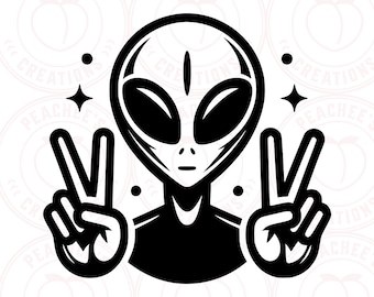 SVG extraterrestre, SVG espacial, clipart extraterrestre, vector extraterrestre, SVG extraterrestre lindo