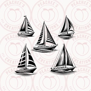 Sailboat PNG, Sailboats Bundle PNG, Sailboat svg, sailboats svg, sailboat clipart, sailboat vector, sailboat silhouette, Boat Png