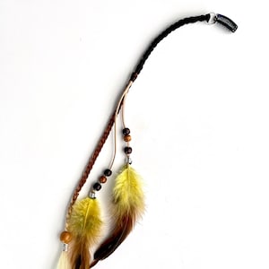 GOLDEN SUNDANCER Reusable Festival Rave Clip-In Braid