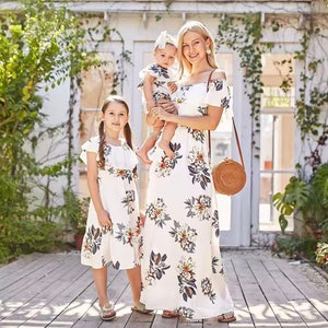 Mommy and Me Dress White - Etsy Mommy and Me Dress White - Etsy