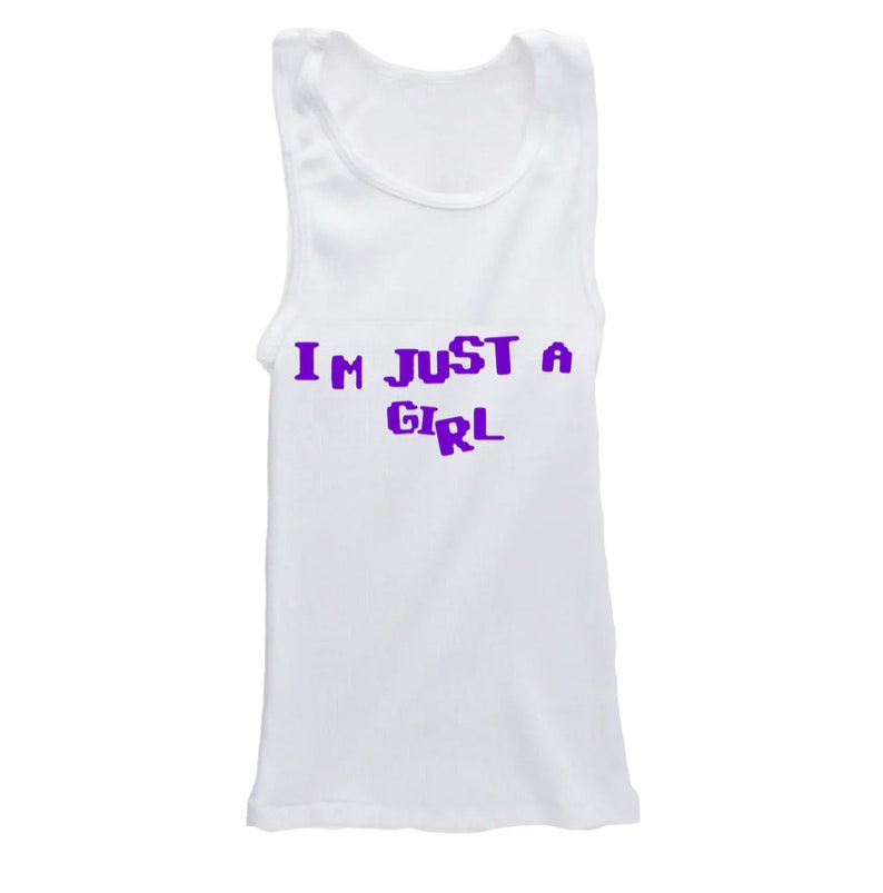 I'm Just a Girl Baby Tank image 1