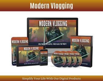 Digitale cursus Content Creator, Vloggen-trainingsgids, YouTube-video's maken eBook PDF, YouTube-inkomsten genereren, online geld verdienen