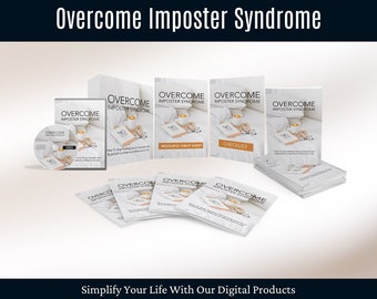 Imposter Syndrome Digital Course, Build Self Confidence, Self Improvement eBook Pdf, Positive Thinking, Self Esteem
