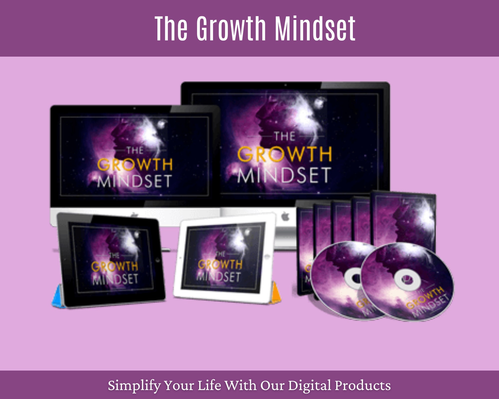 Growth Mindset Digital Guide, Self Care Ebook, Stress Relief Life ...